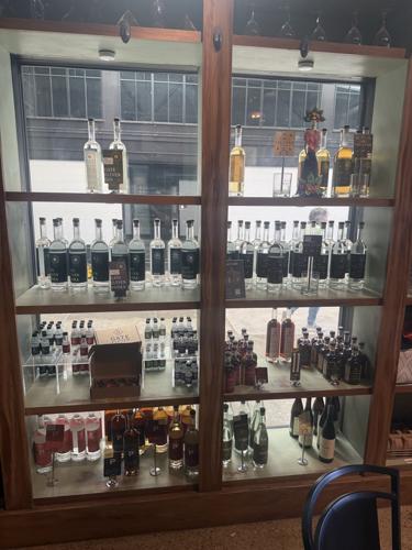 Gate 11 bottles on a shelf