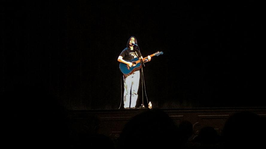 Miski during a surprise performance at the Belcourt