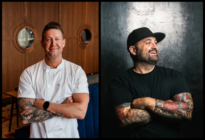 Alex Belew (left) and Shane Nasby