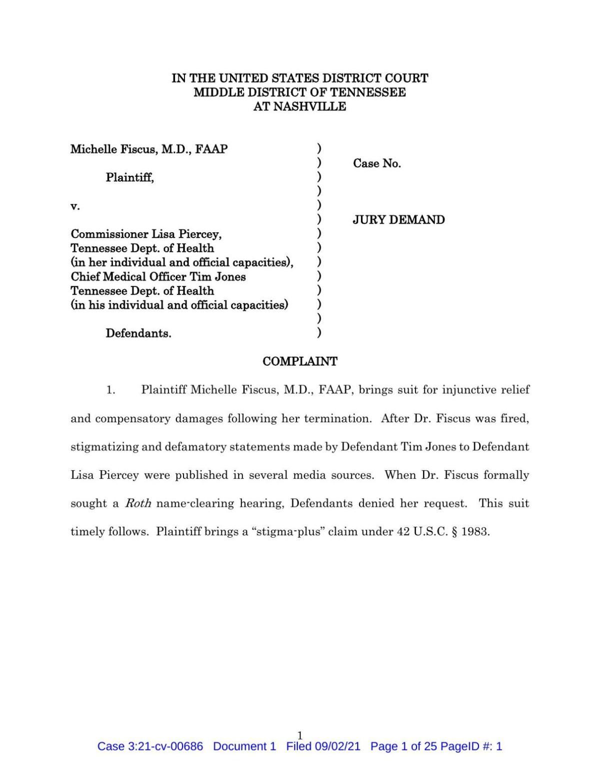 Fiscus complaint