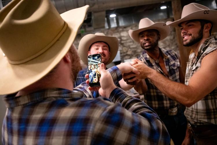 Ranch Hands getting ready to perform