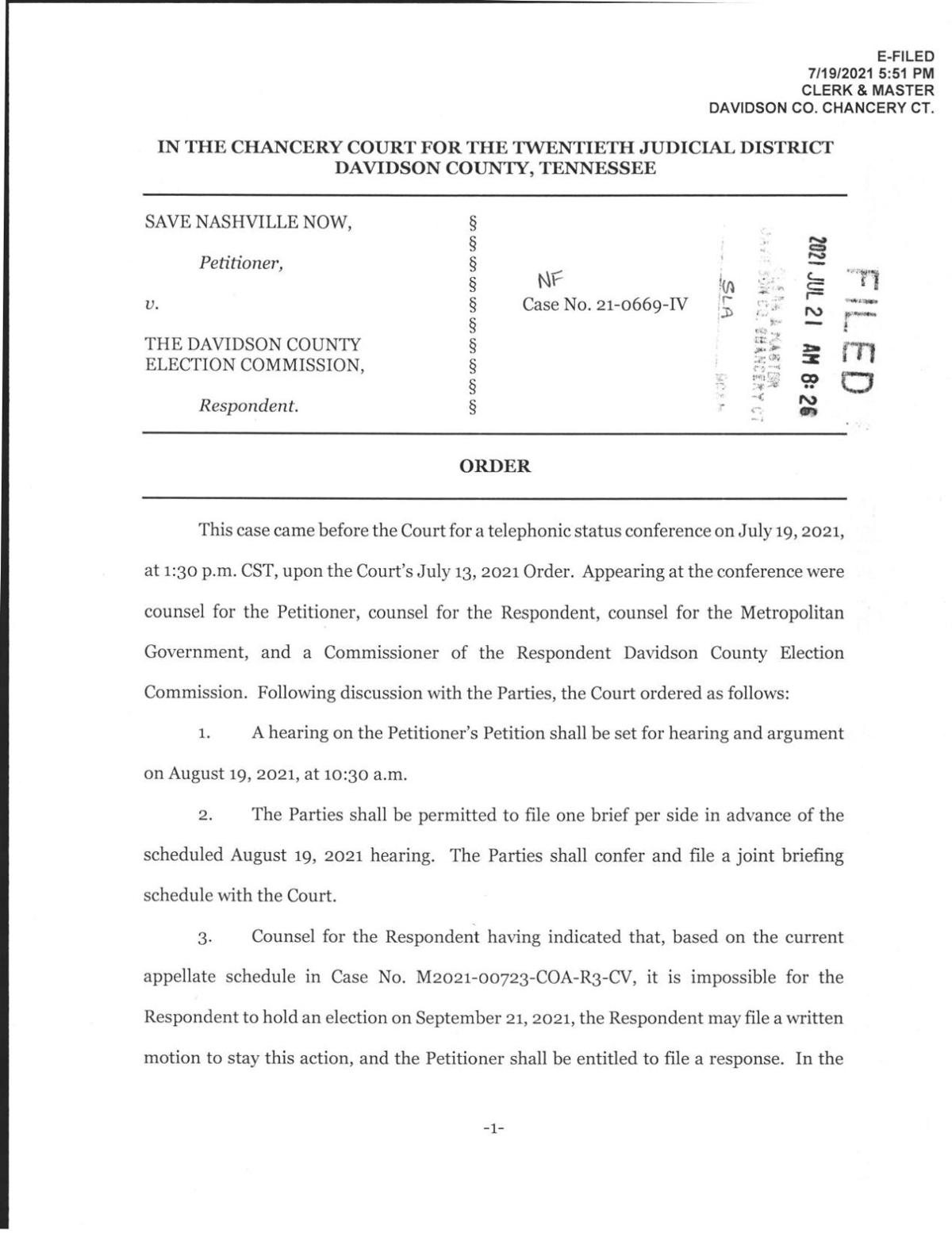 Save Nashville Now v. DCEC