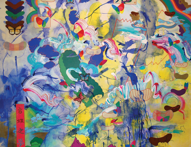 By mashing up common cultural touchstones, South Korean-born artist Jiha Moon explores our national psyche