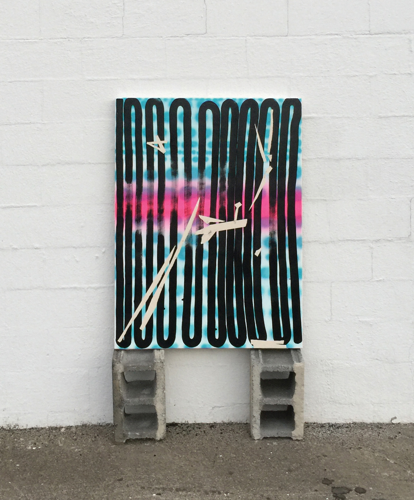 Josh Elrod's abstract, candy-colored canvases are stubborn paintings about painting