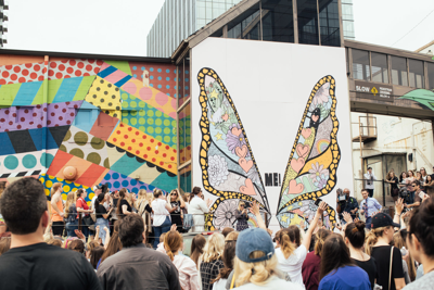 What We Don't Know About the New Butterfly Mural in the Gulch (Updated)
