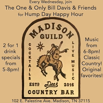 Hump Day Happy Hour with The One & Only Bill Davis