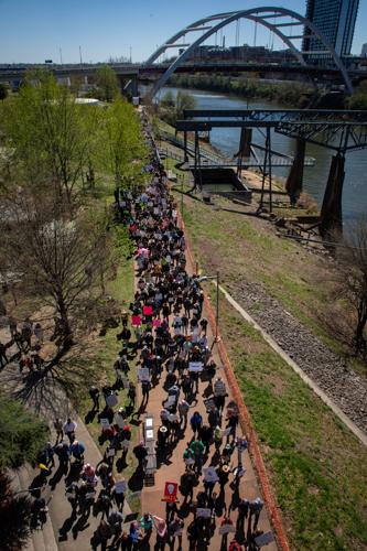 10 - No Kings protesters gather in downtown Nashville, March 28, 2026