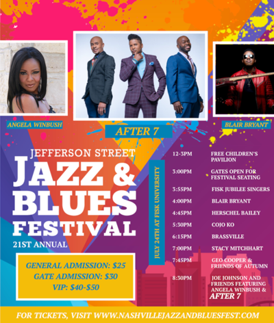 Jefferson Street Jazz and Blues Festival Flyer 2021