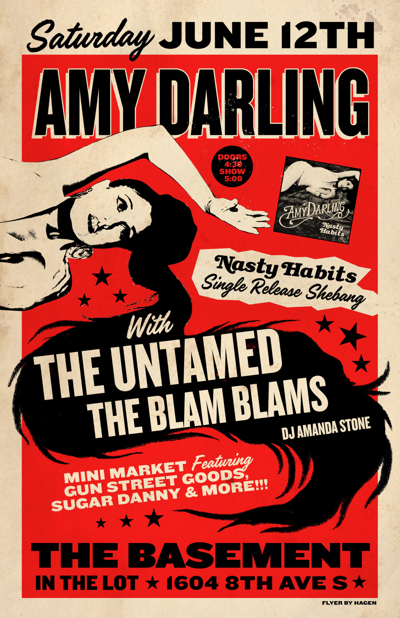 Amy Darling Single Release with The Untamed & The Blam Blams