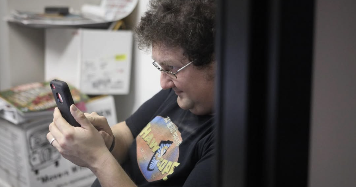 Jim Ridley in his office