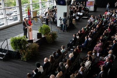 Mayor Freddie O'Connell delivers the 2026 State of Metro address at Nissan Stadium