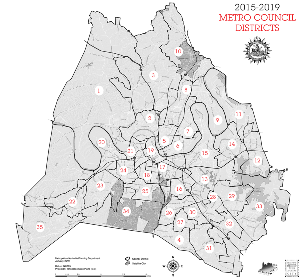 Davidson County District Map The Election Issue: What You Need To Know About All 35 District Races |  Cover Story | Nashvillescene.com