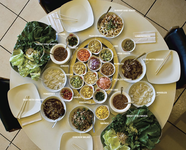 Patti Myint’s off-the-menu salad packs a world of flavor into a lettuce leaf at International Market & Restaurant