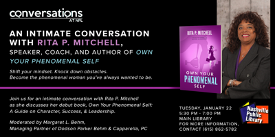 Author Event: RITA P. MITCHELL, Speaker, Coach and Author