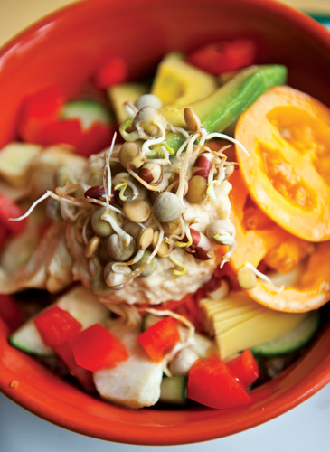 At Joe Natural's in Cummins Station, the farm-to-table menu is on the right track