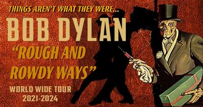Bob Dylan tour announce graphic