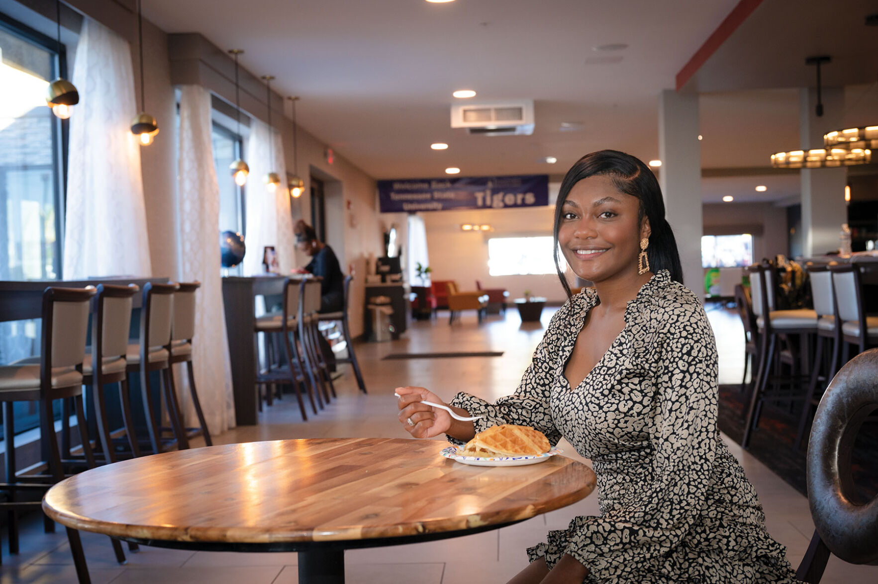 TSU student Chandler Holt at Best Western