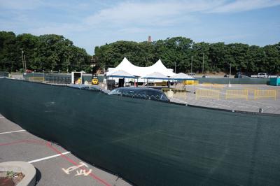 A parking lot on Rosa L. Parks Boulevard