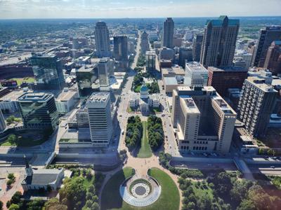 St. Louis view from The Gateway Arch