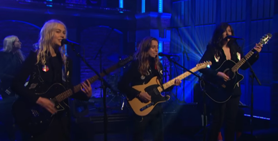 Watch boygenius' Powerhouse Take on 'Me & My Dog' on <i>Seth Meyers</i>