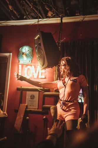 Drag performance at The Lipstick Lounge