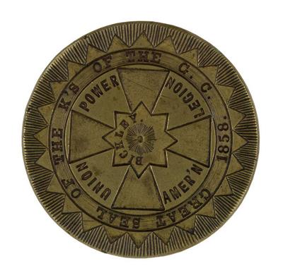 Seal of the Knights of the Golden Circle, 1860