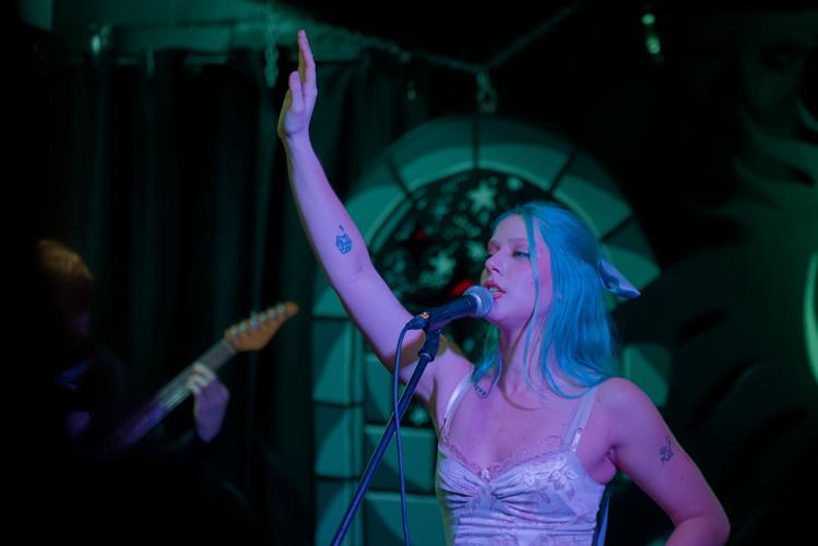 Claire Maisto performs during Vivienne Blue’s EP release party at Drkmttr, 2/13/2026