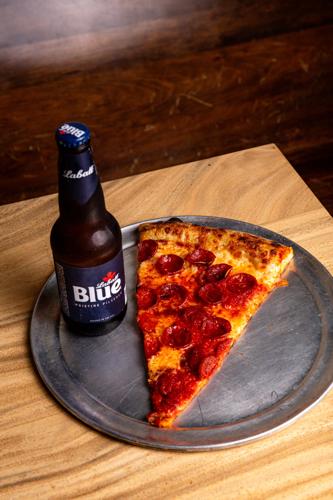Frankies 3dollar slice with beer-1