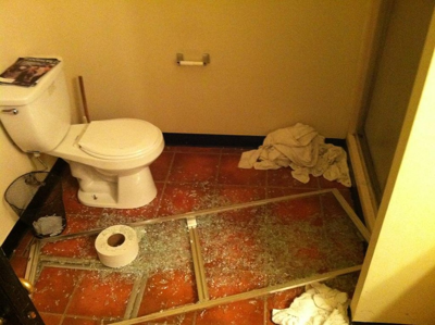 Photo of the Week: Swans' Volume Shatters Mercy Lounge's Shower Door