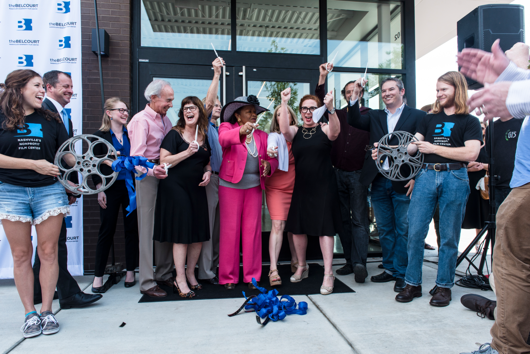 The Belcourt Theatre Reopens With a Ribbon-Cutting Ceremony