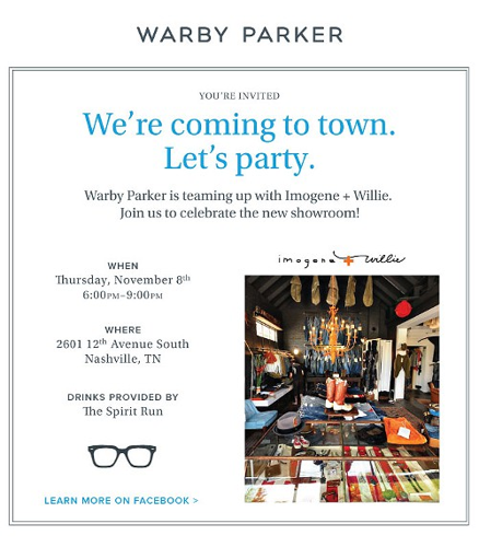 Got Glasses? Warby Parker Comes to Imogene + Willie