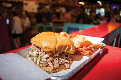 Pulled-Pork Sandwich from Martin’s Bar-B-Que Joint