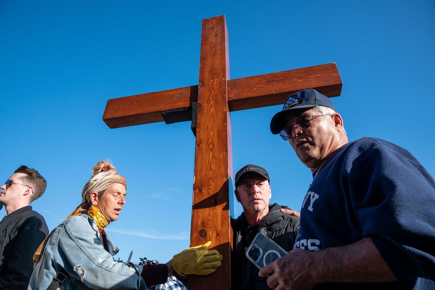 Crowds gather at Public Square Park for a vigil to honor the victims of the Covenant School shooting, March 30, 2023