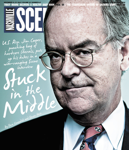 U.S. Rep Jim Cooper, punching bag of hardcore liberals, puts up his dukes in a wide-ranging <i>Scene</i> interview