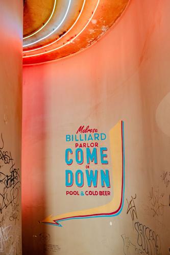 Melrose Billiard Parlor stairwell