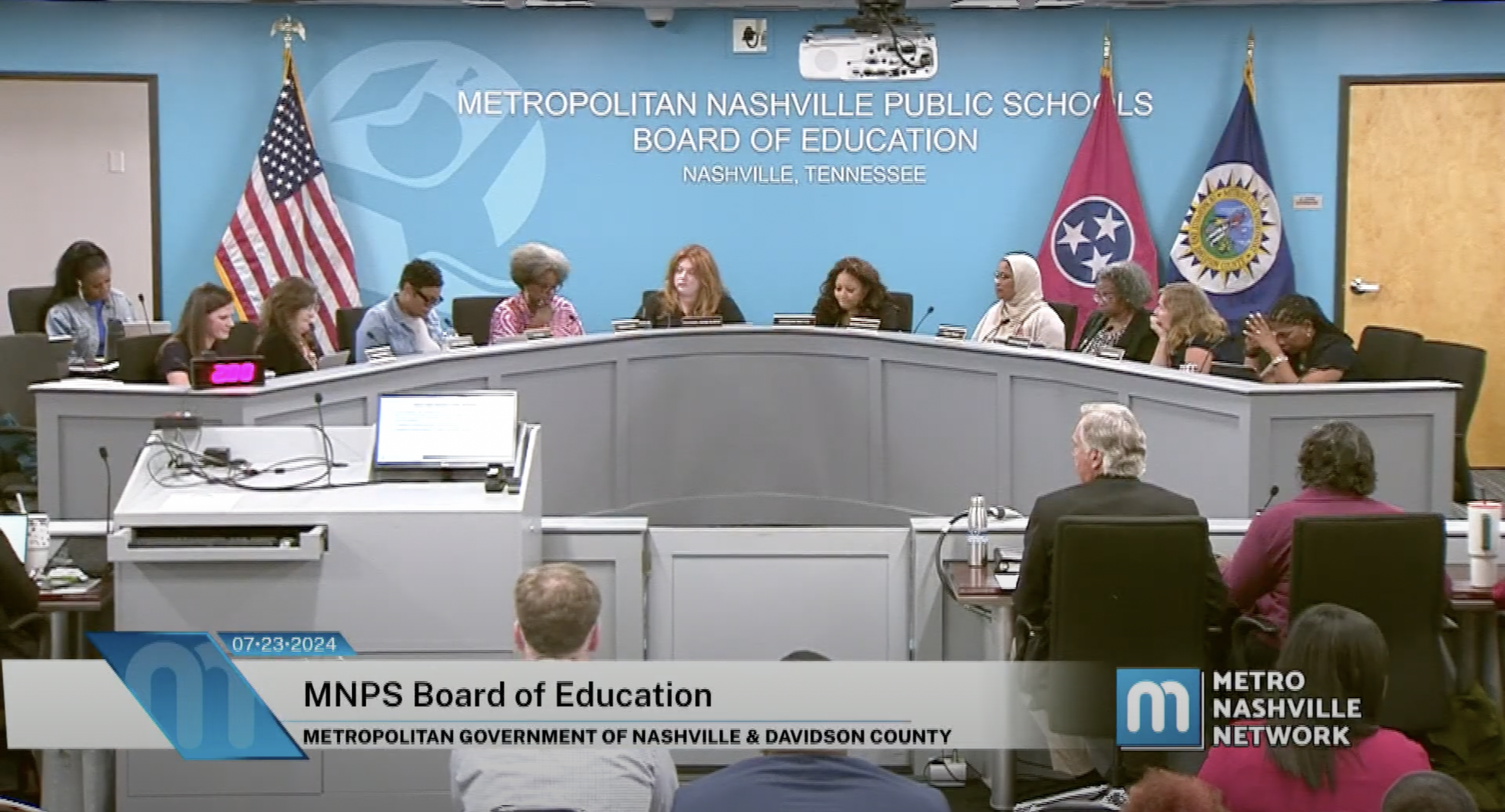 MNPS school board meeting, July 23, 2024