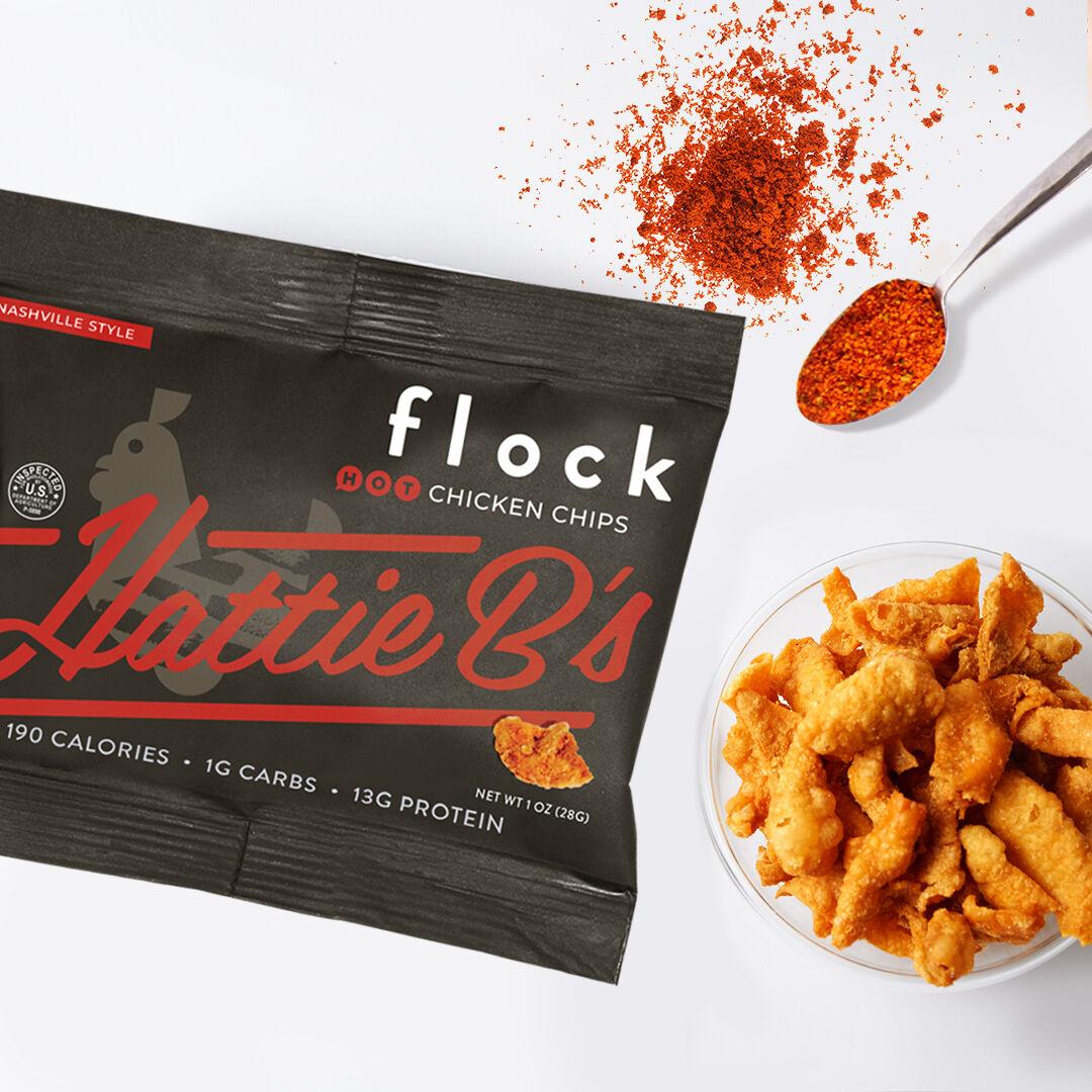 Hattie B’s Partners With Flock Chicken Chips for a Novel Snack Option Bites