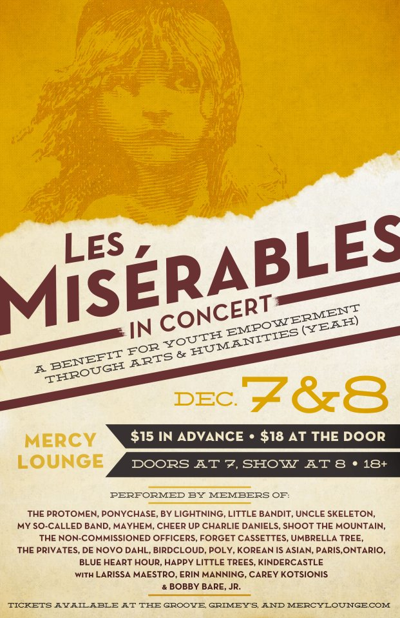 <i>Les Miserables</i>: A Benefit Concert for YEAH! Summer Camps Tonight and Tomorrow at Mercy Lounge