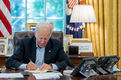 President Joe Biden speaks on the phone with Israeli Prime Minister Benjamin Netanyahu
