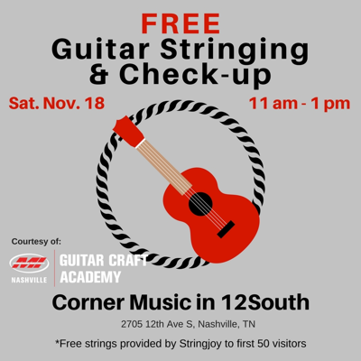Free Guitar Stringing & Check-up
