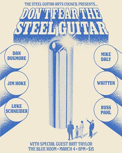 Steel Guitar Arts Council poster March 2023