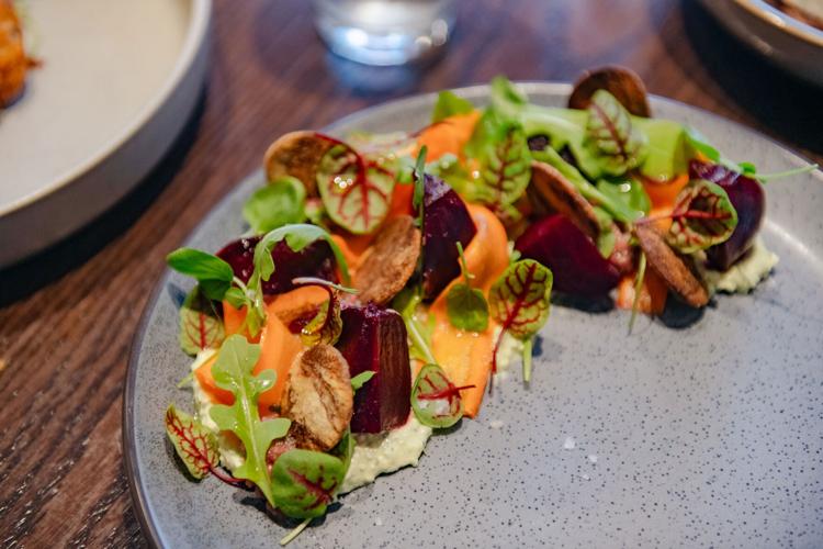Beets and carrots salad at Sinema