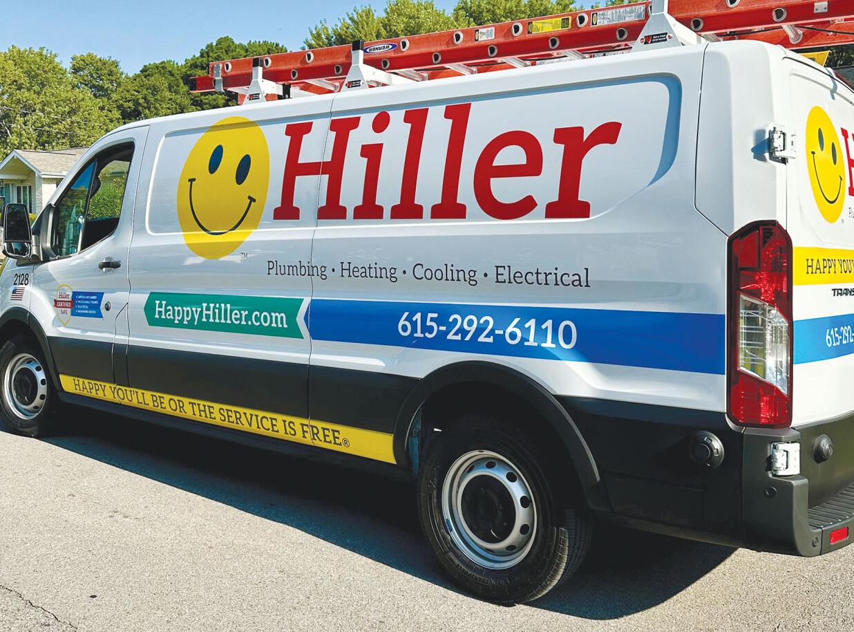 Hiller Plumbing, Heating, Cooling & Electrical work truck