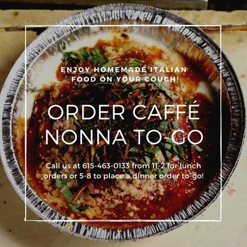 Today's Takeout Pick: Caffé Nonna