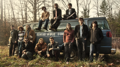 We're witnessing a renaissance of the elaborate band lineup, and there's no bigger specimen than Kansas Bible Company