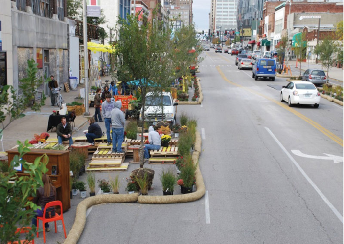 A guerrilla urbanist demonstration this weekend in The Nations shows Nashville the streetscape of the future