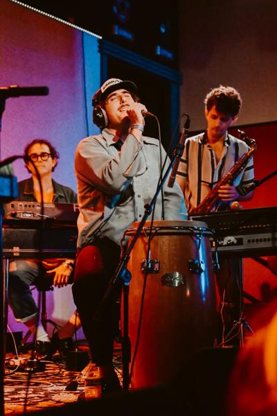 Zac Farro at the 'Operator' release party at The Blue Room at Third Man Records
