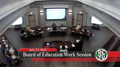 A Rutherford County Schools board meeting, July 22, 2025