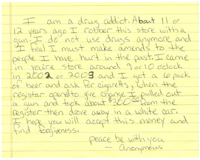 InterAsian Market Receives Apology Note, $300 From Person Who Robbed the Store 11 Years Ago