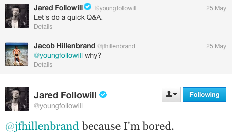 Takin' it to the Tweets: Jared Followill Talks New KOL Album on Twitter